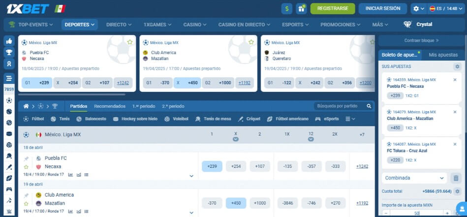 Mejores Casa de Apuestas Online en México: 1xBet