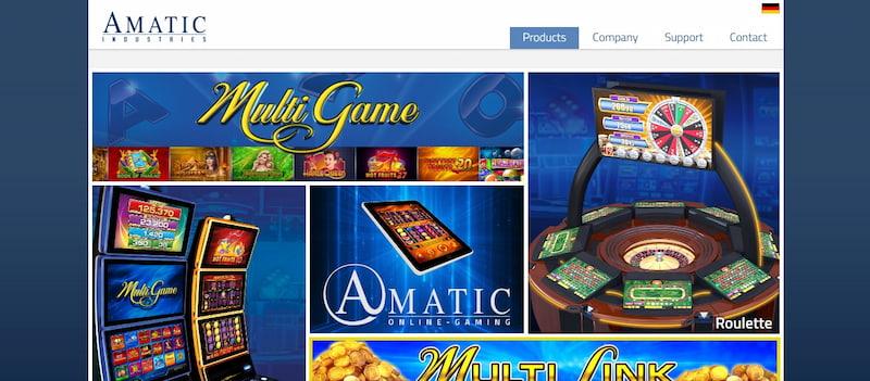 Sitio web de Amatic