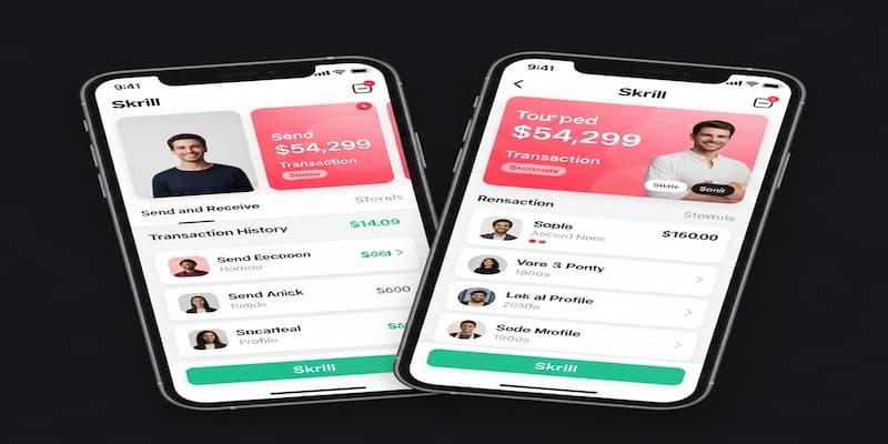 Aplicación móvil de Skrill