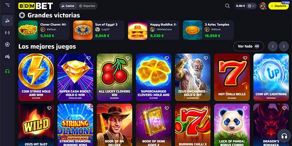 Juegos de casino en BDMbet Casino