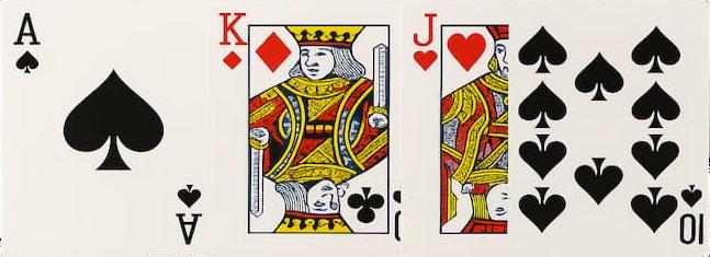 Ejemplo de mano de póker Carta alta