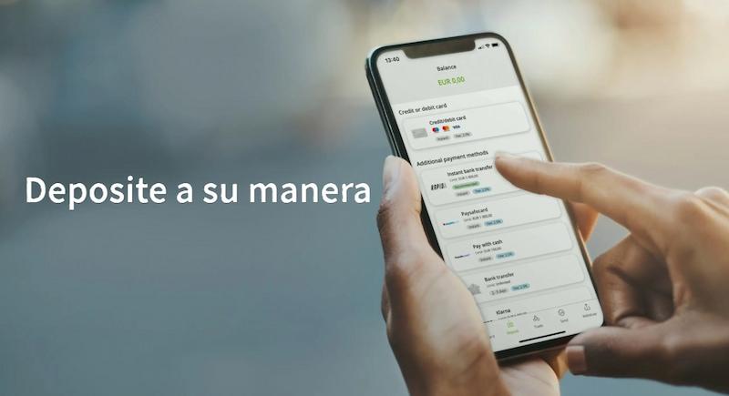 Depositar con Neteller