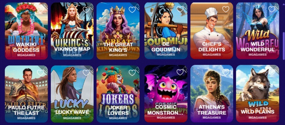 Juegos de MGA en CandySpinz Casino