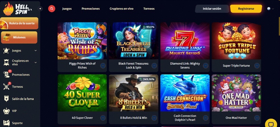 Juegos de Novomatic Gaming en HellSpin