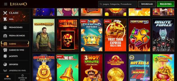 Página de casino de Legiano