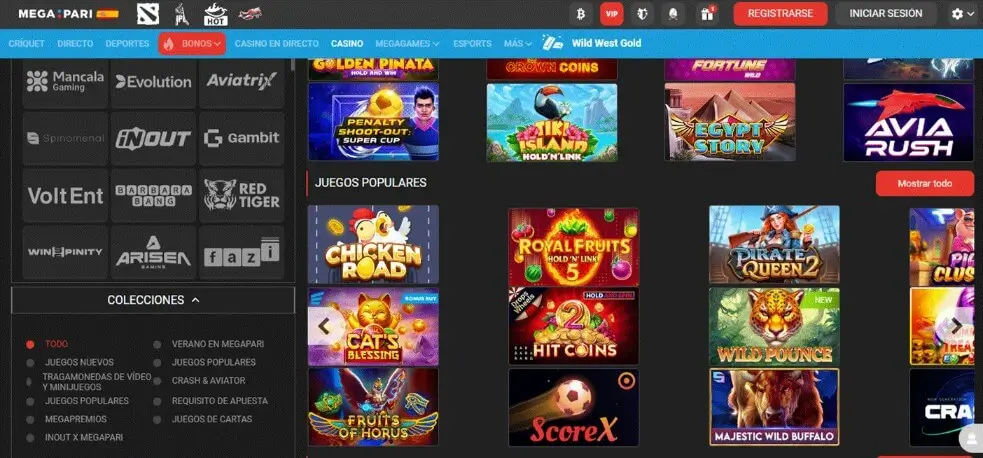 Top 5 casino apps en España: Megapari Casino