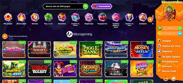 Mejores Casinos de España con Juegos de Microgaming: Wazamba