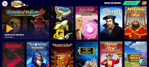 Página de juegos de casino en Mr.Pacho