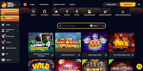 Juegos de NetEnt en Hell Spin