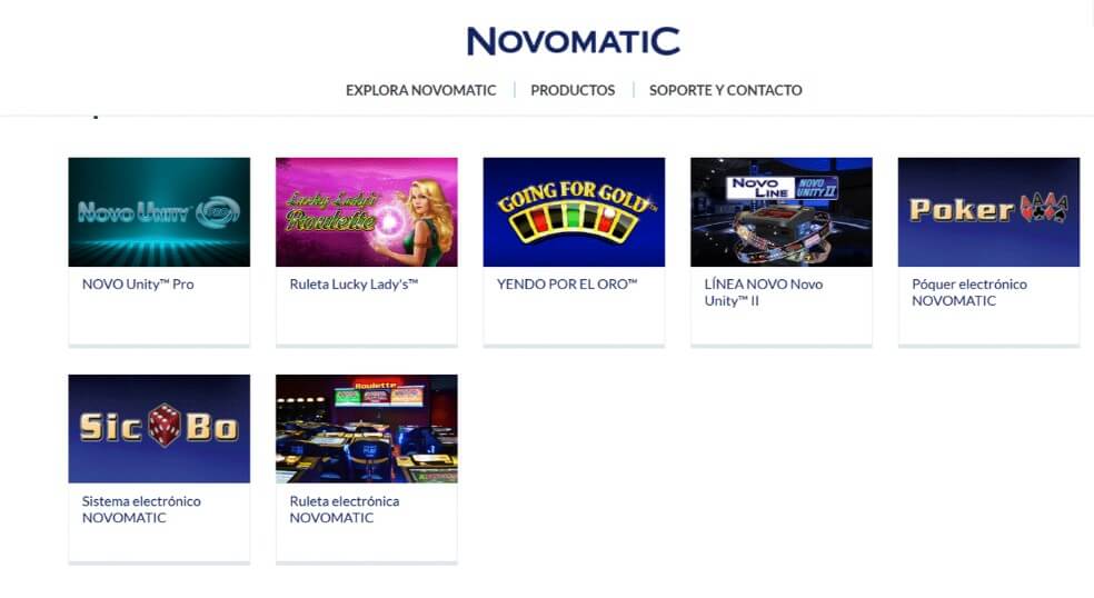 Novomatic Gaming Juegos de Mesa