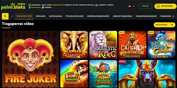 Juegos de casino en Palm Slots Casino
