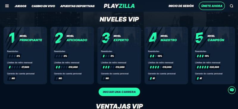 Programa VIP de PlayZilla