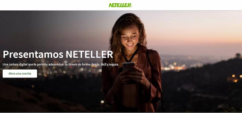 Sitio web de Neteller