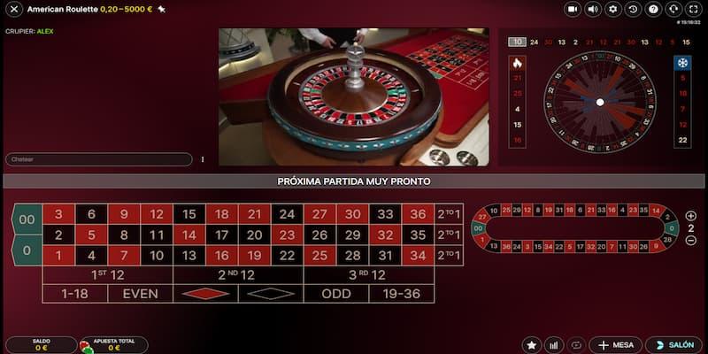 Ruleta americana en vivo