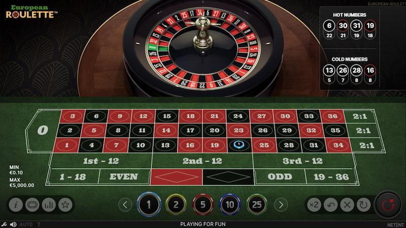 Ruleta europea - Ruleta online España