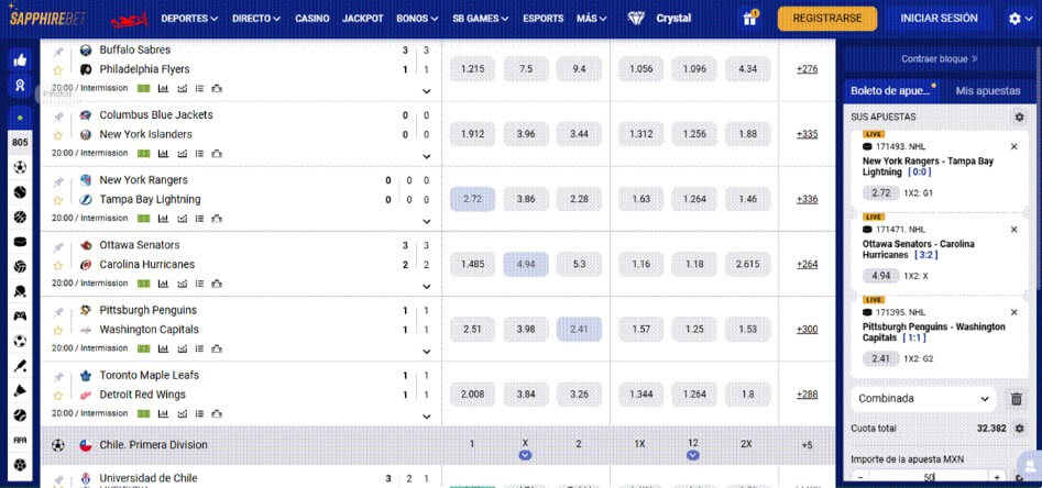 Mejores Casa de Apuestas Online en México: Sapphirebet