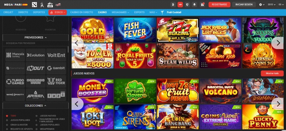 Top 5 de Casinos para Depositar con VISA: Megapari