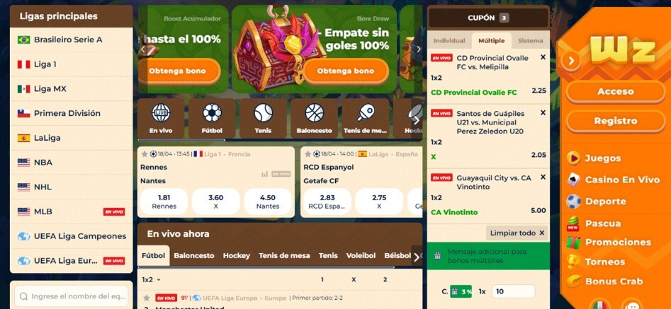 Mejores Casa de Apuestas Online en México: Wazamba