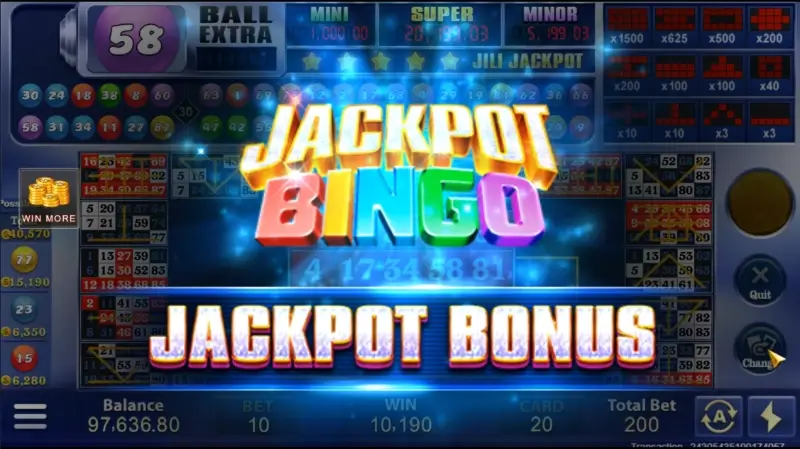 bingo jackpot bonus