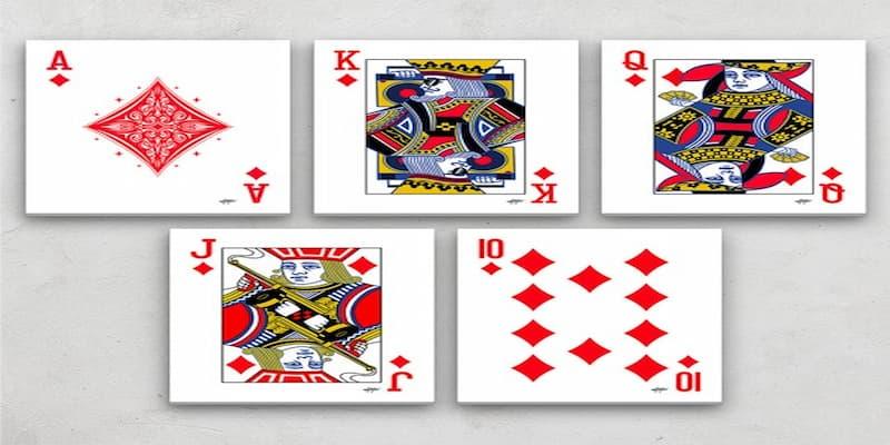 Ejemplo de mano de póker color o flush