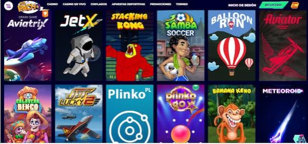 Juegos crash en lo casino do Mr.Pacho