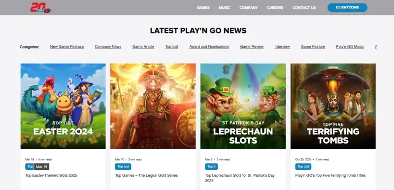 sitio web de playn'go